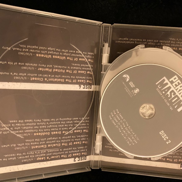 Perry Mason Season 6 Volume 2 / 4 Disc Set Mint condition EUC - Picture 5 of 5